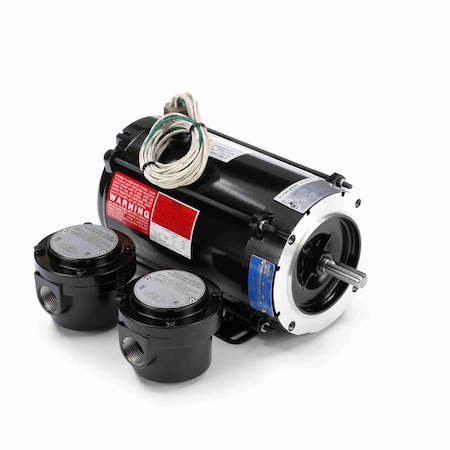 Leeson Motor 1 Hp Variable Speed Motor, 3 Phase, 1800 Rpm, 230/460 V, 56C Frame, Epnv Y604